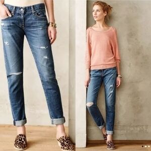 Adriano Goldschmied Anthropologie Women's Nikki Relaxed Skinny Jean Made in USA